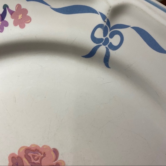 2 Vintage Newcor Blue Ribbon 6026 dinner plates - Picture 7 of 12